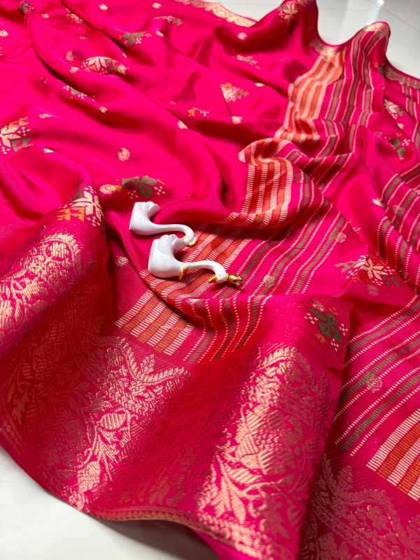 TED Crepe Designer Saree