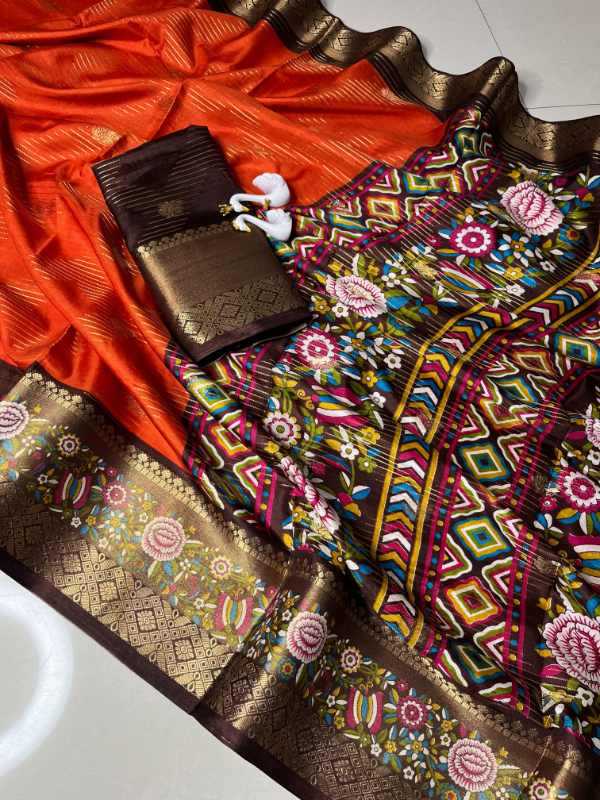 Tival Dola Silk Butta Saree