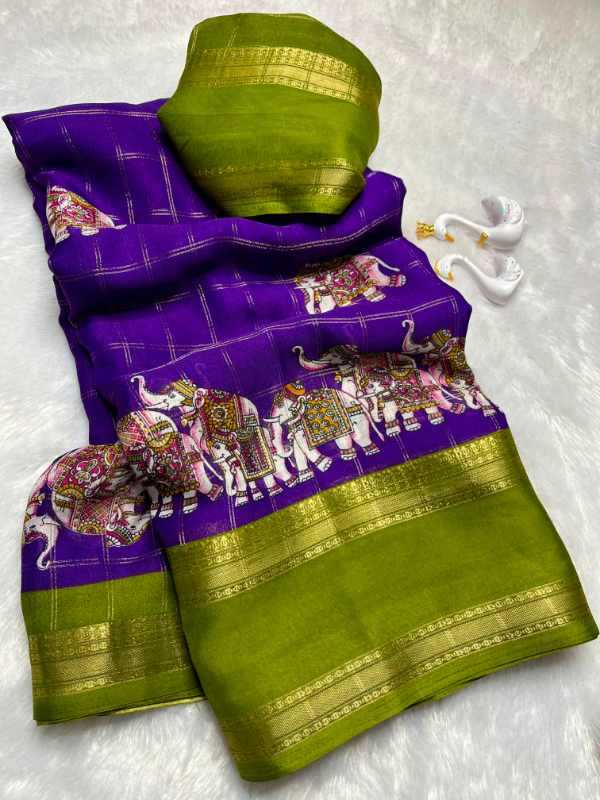 Vals Mysore Silk Designer Saree