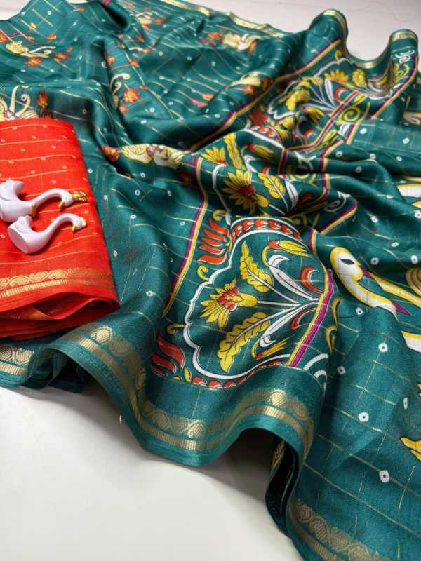 Woven Silk Embroidered Saree