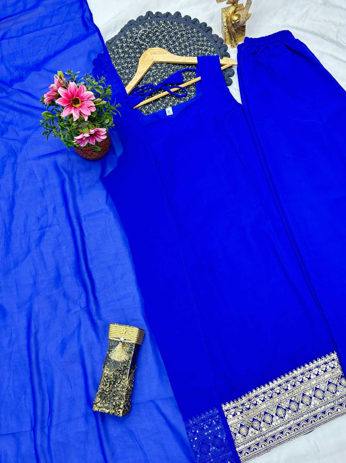 Faux Georgette Cotton Kurti