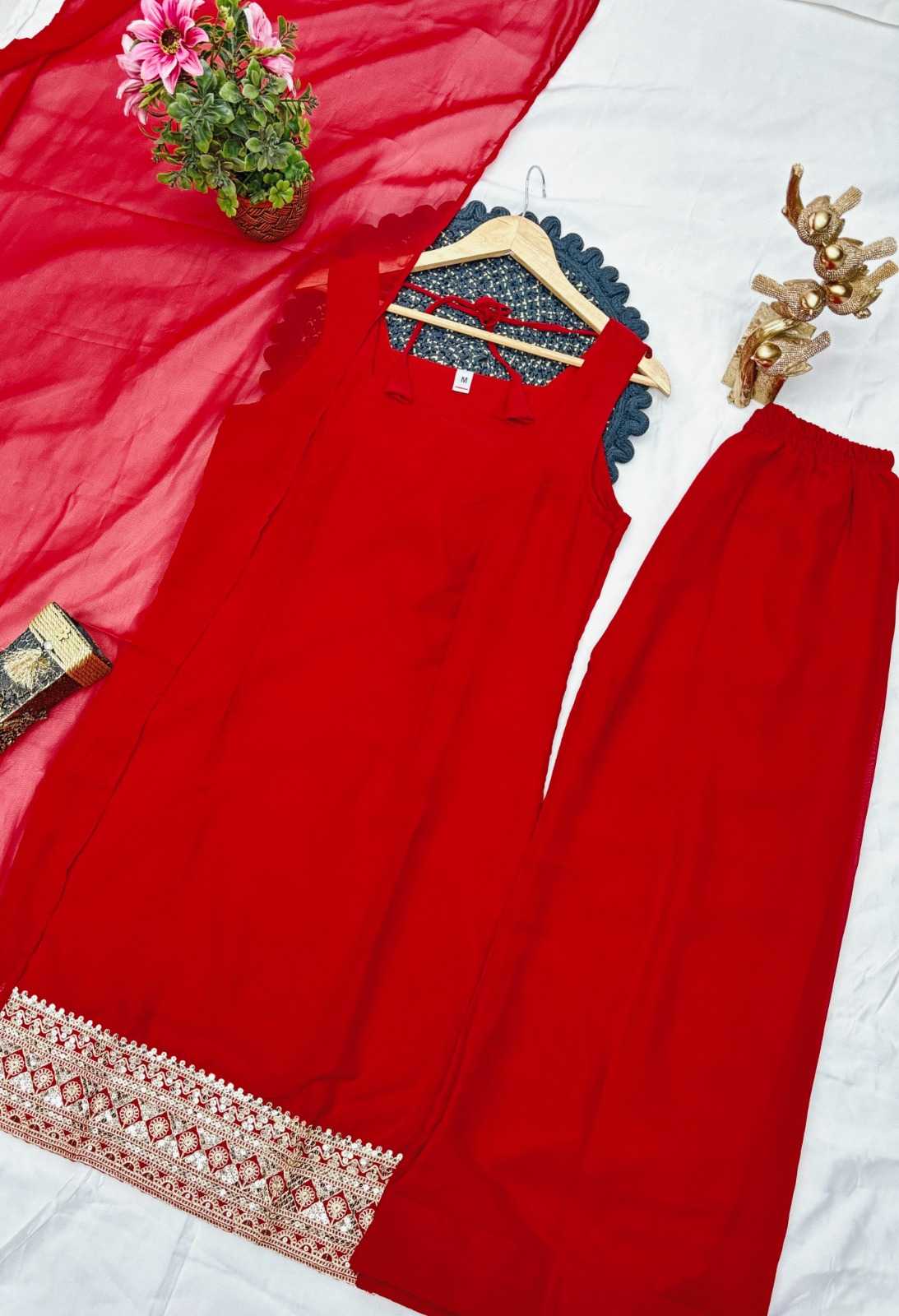 Faux Georgette Cotton Kurti