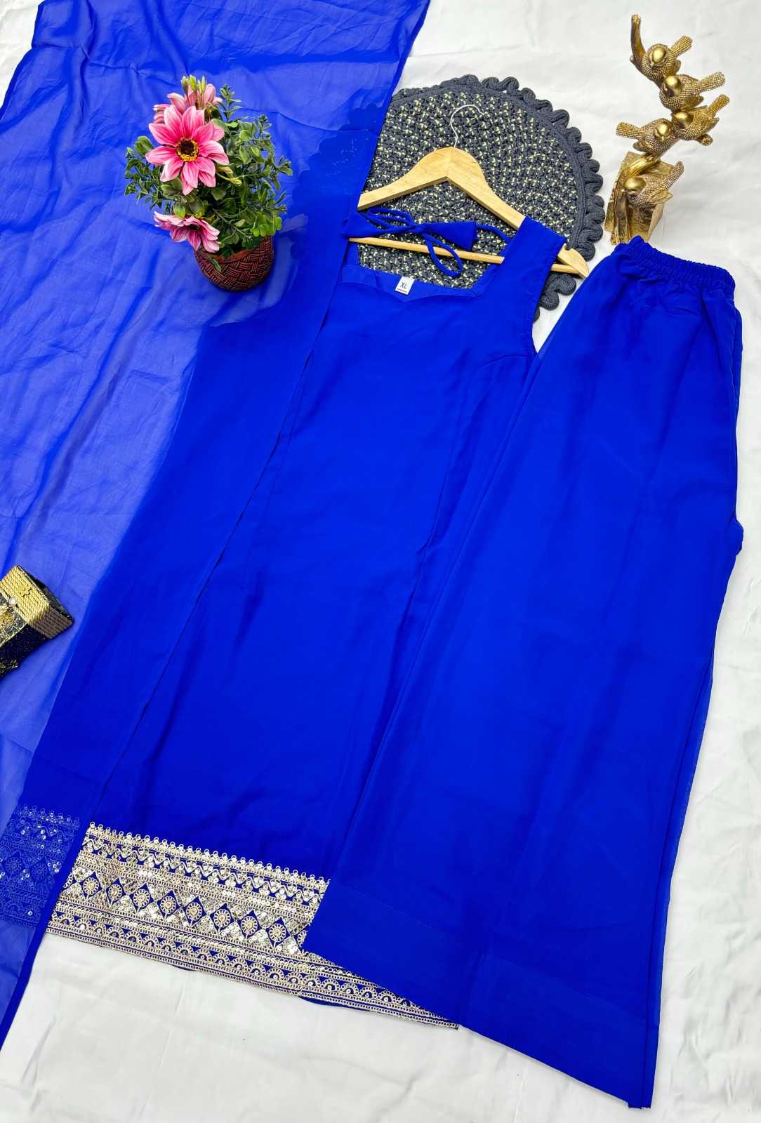Faux Georgette Cotton Kurti