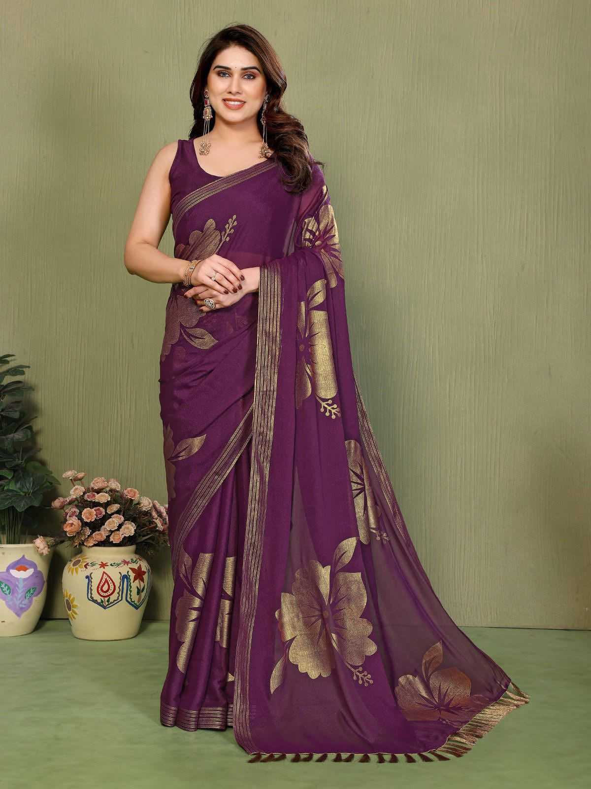 Party Wear Silk Saree