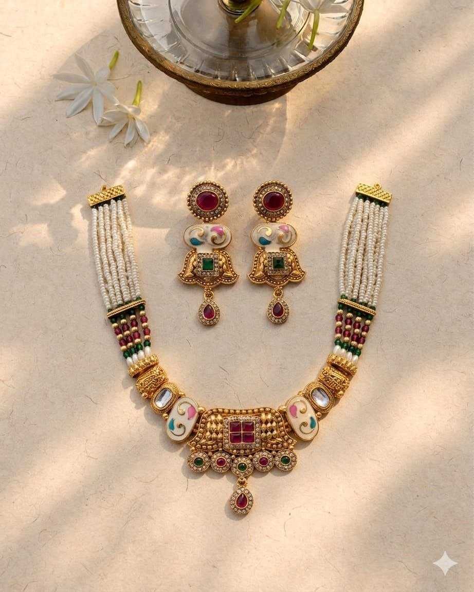 Brass Fancy Mala Necklaces