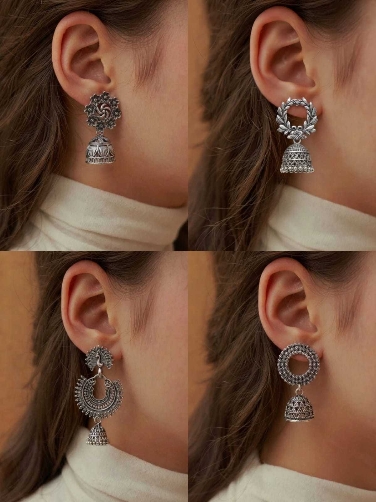 Brass Jhumka Earrings