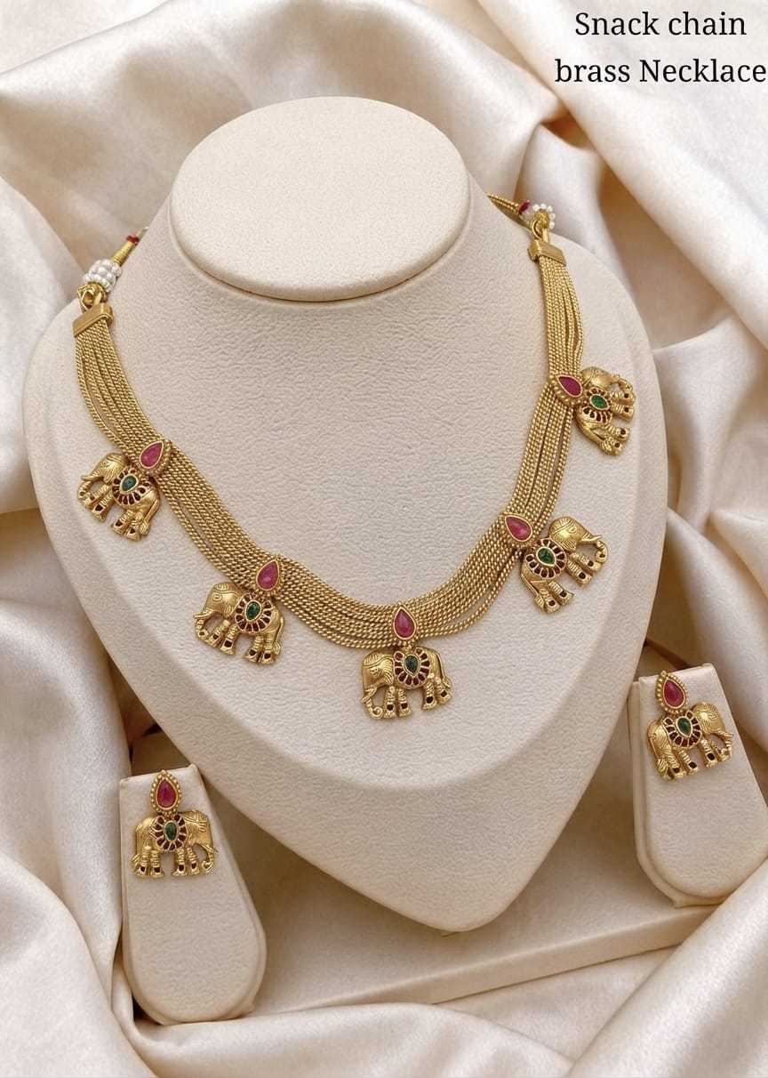 Brass Rajwadi Necklaces Set