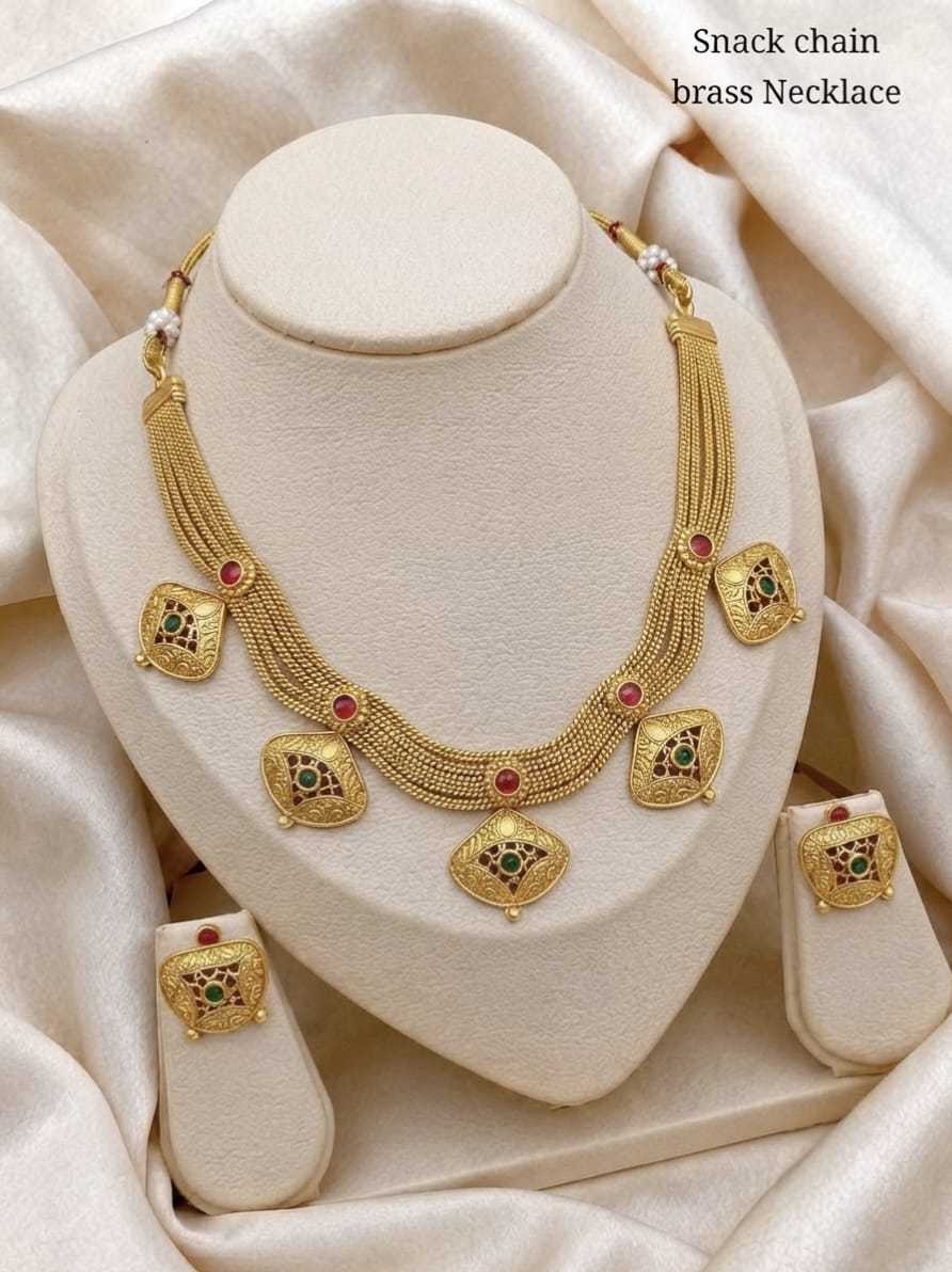 Brass Rajwadi Necklaces Set