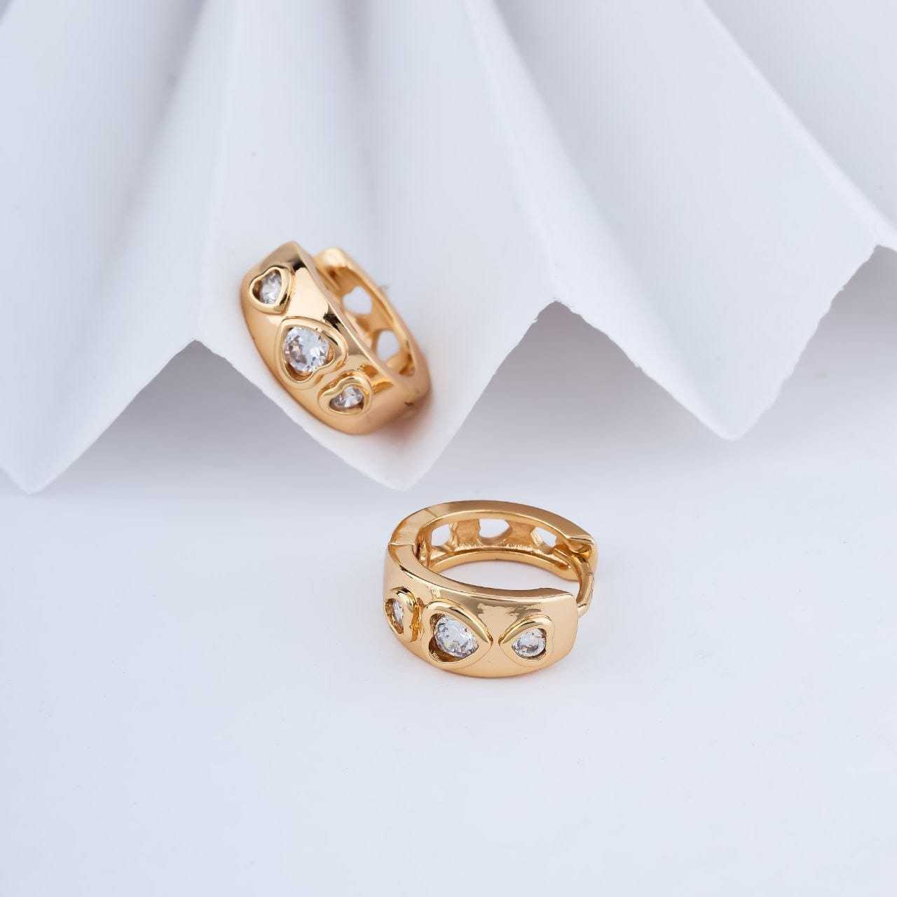 Brass Stud Earrings