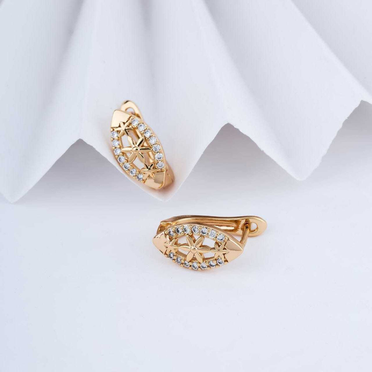 Brass Stud Earrings