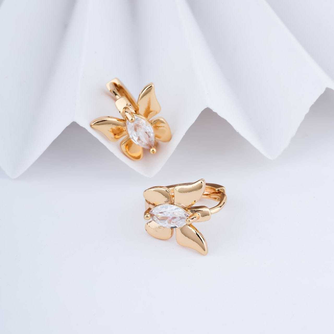 Brass Stud Earrings