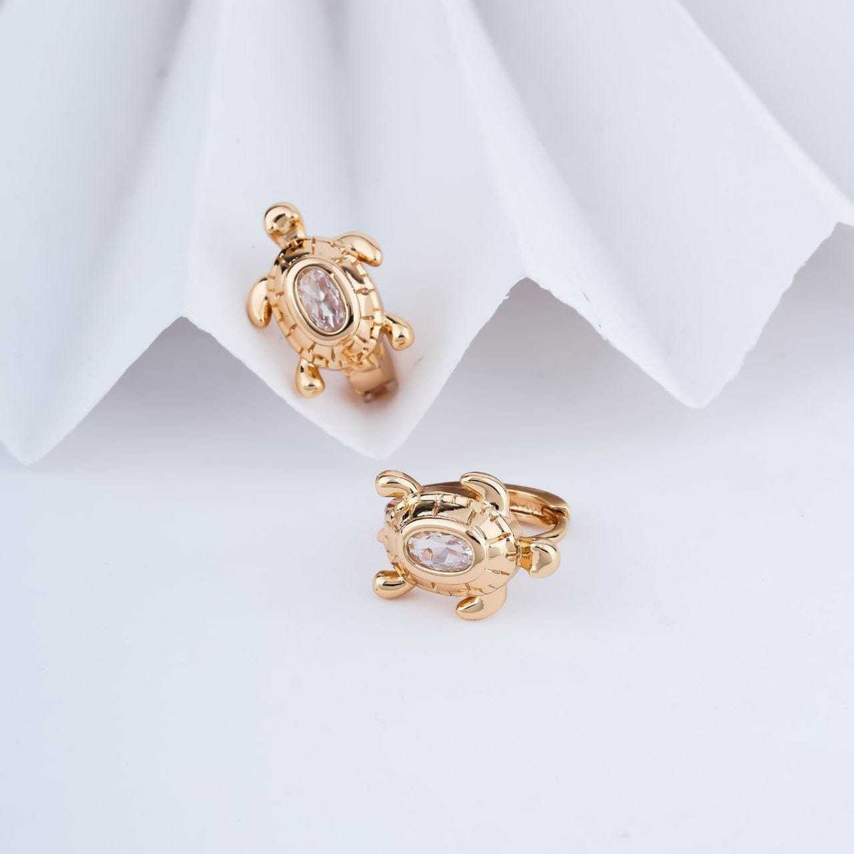 Brass Stud Earrings