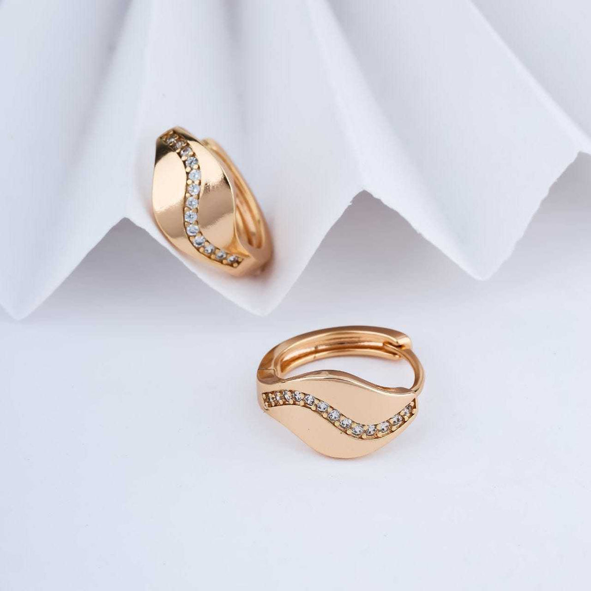 Brass Stud Earrings