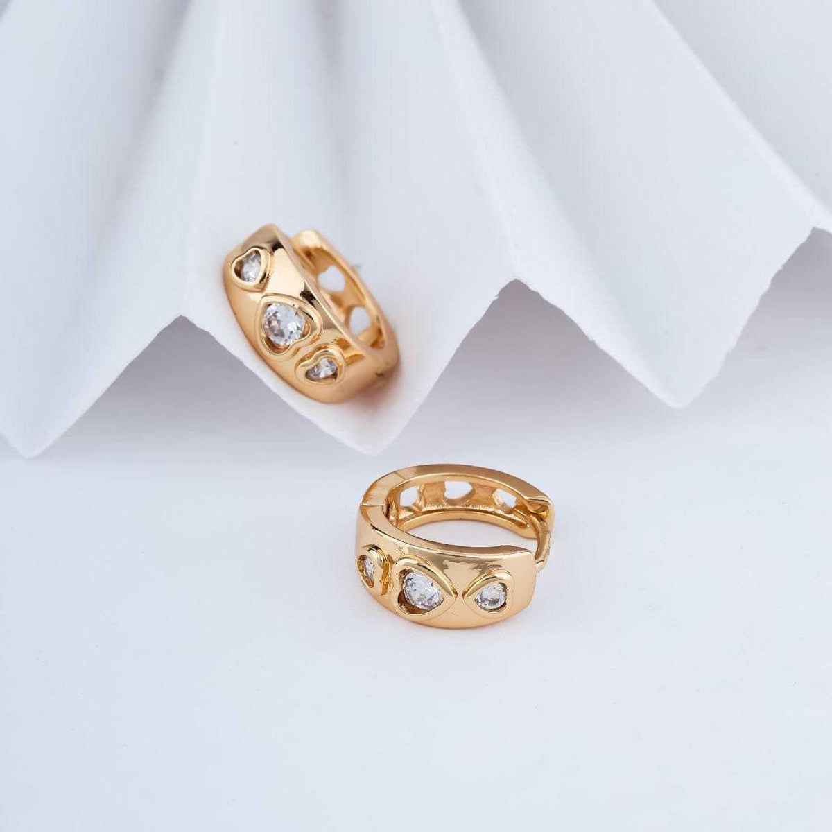 Brass Stud Earrings