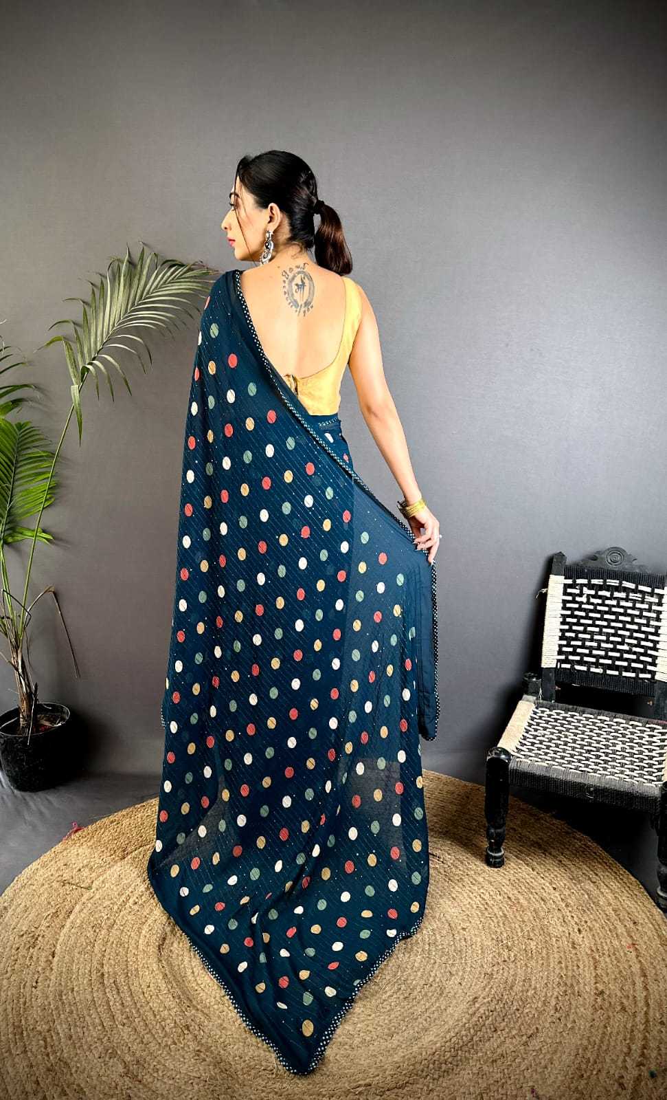 Armani Georgette Printed Saree