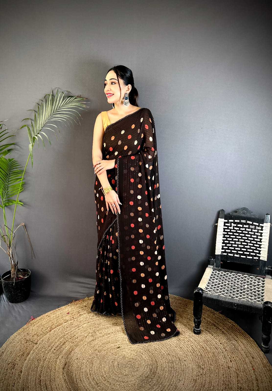 Armani Georgette Printed Saree