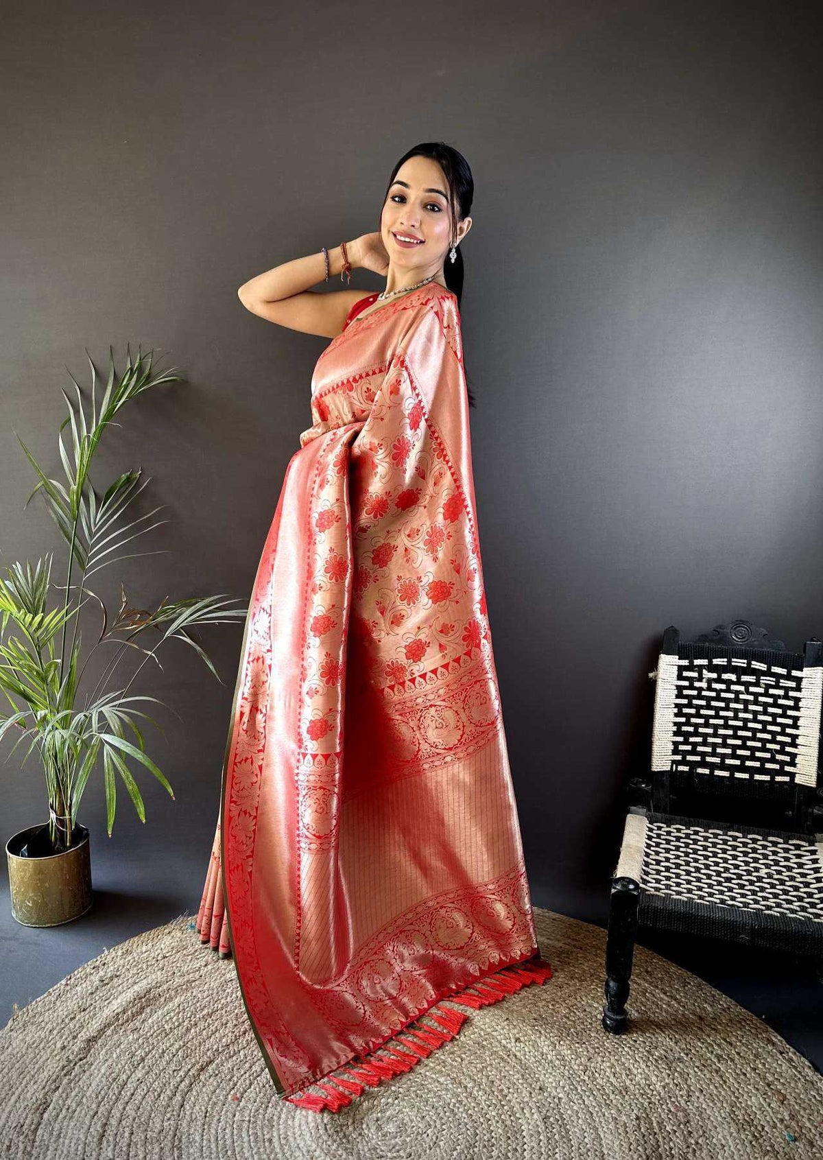 Griva Banarasi Soft Silk Saree