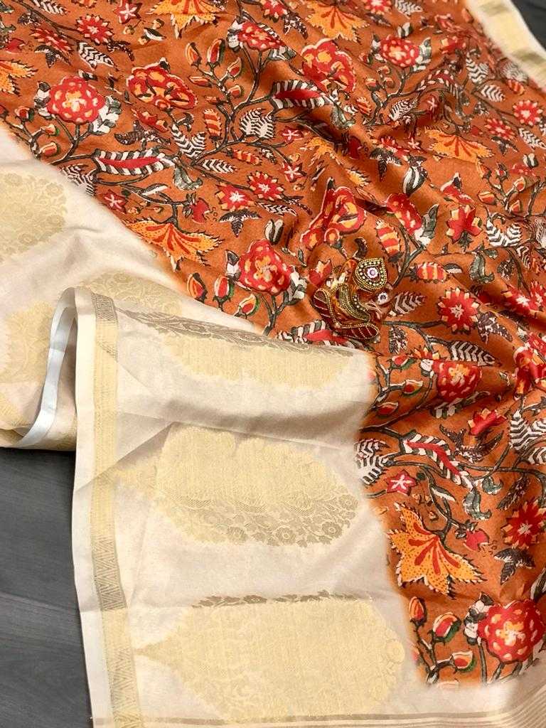 Kalamkari Soft Silk Designer Saree