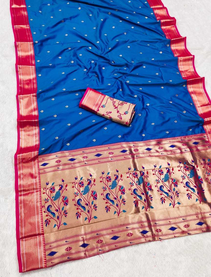 Kashi Lichi Silk Paithani Saree