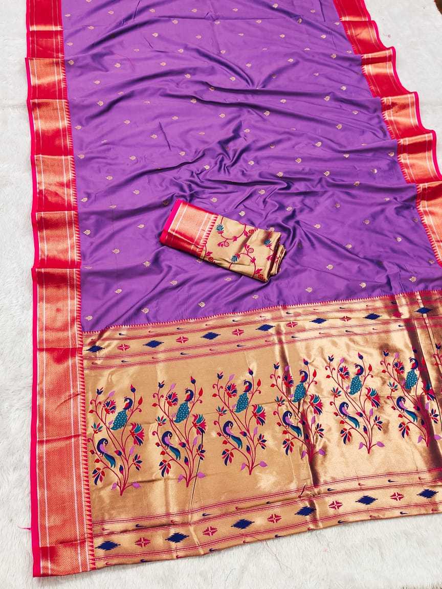 Kashi Lichi Silk Paithani Saree