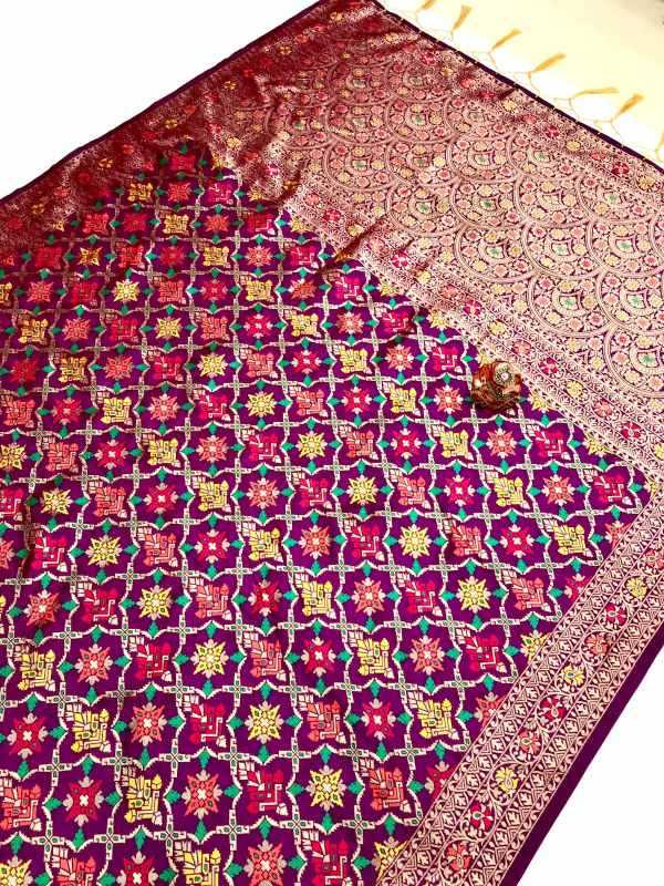 Kavya Soft Patola Silk Jacquard Saree