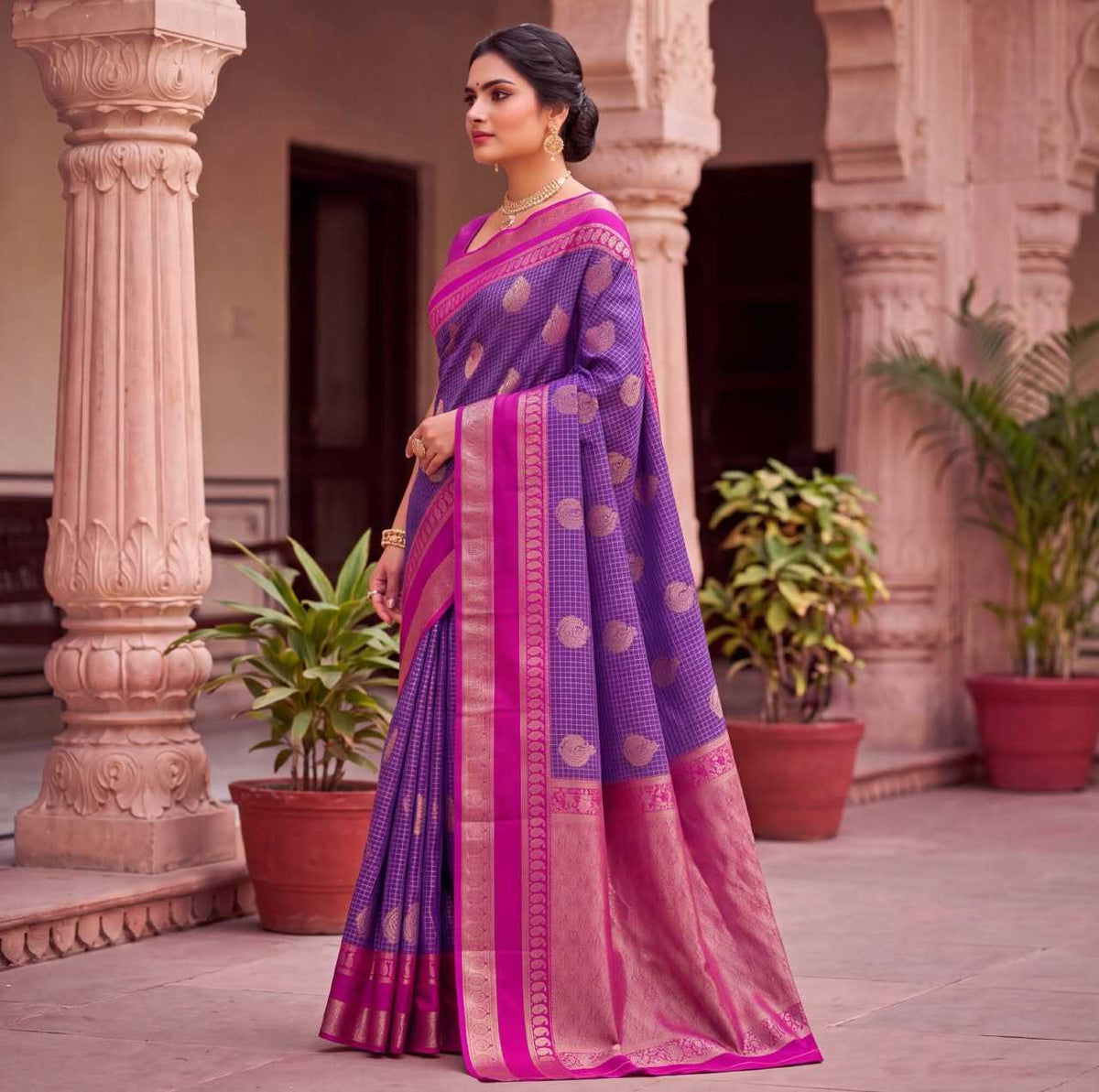 Sanchi Kanjivaram Silk Designer Saree