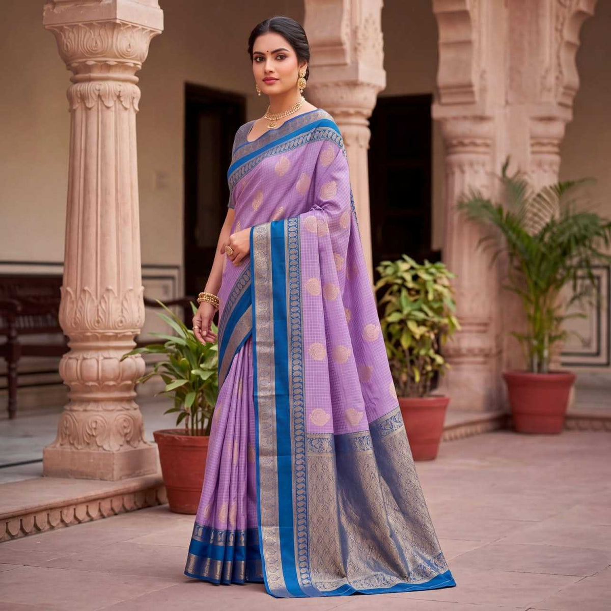 Sanchi Kanjivaram Silk Designer Saree