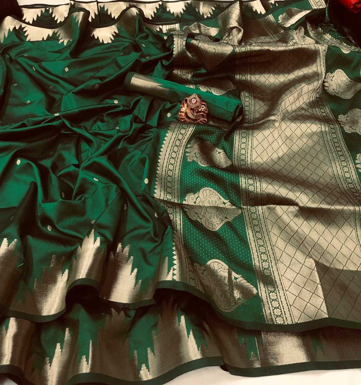Stunning Lichi Silk Party Wear Saree