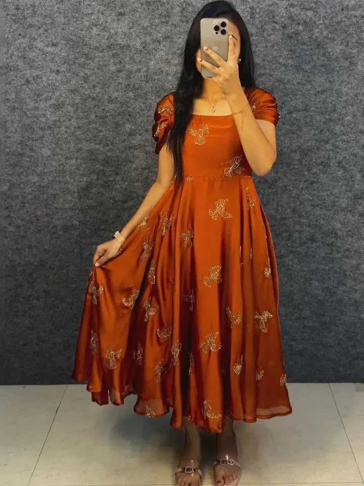Embroidery Gown
