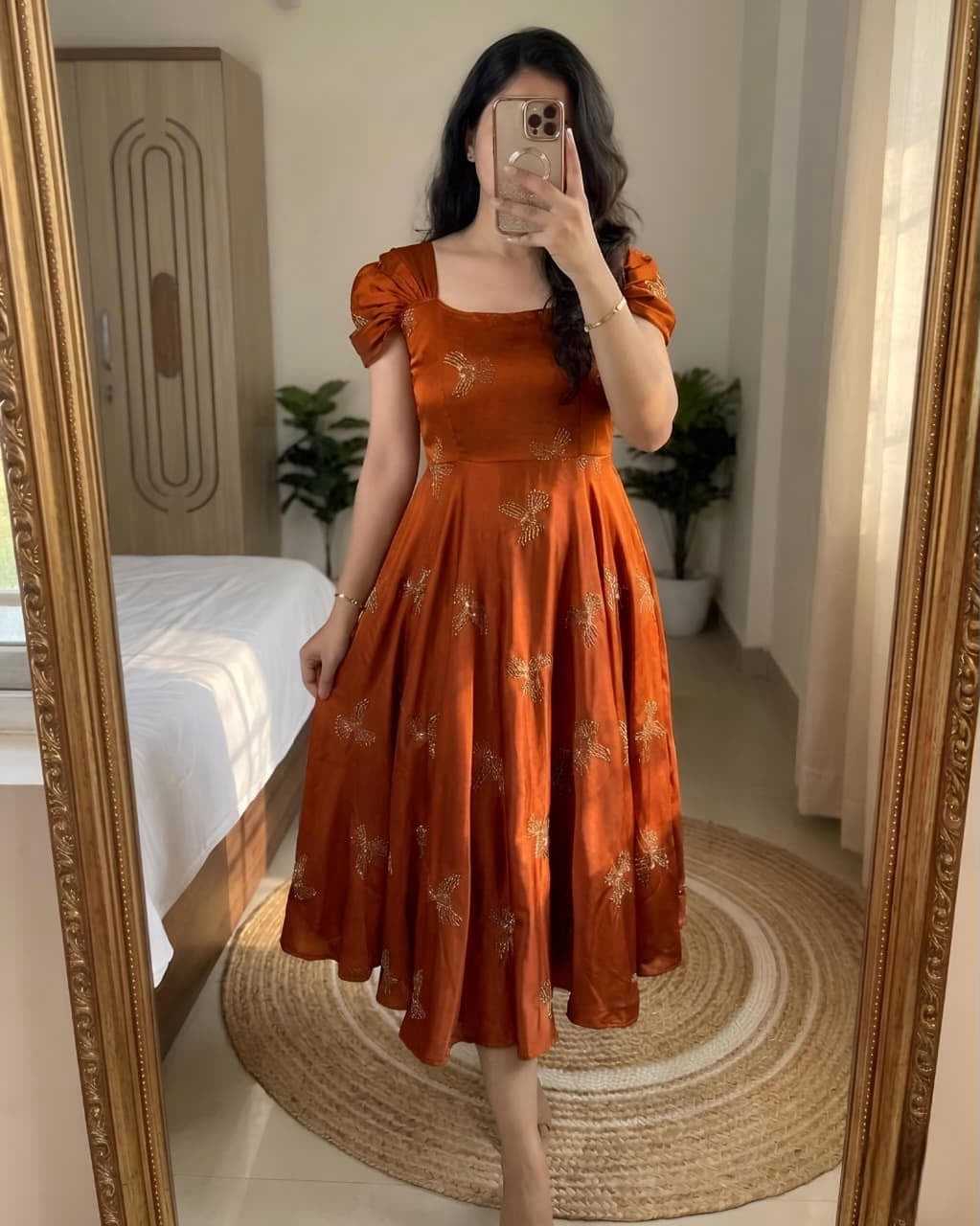 Embroidery Gown