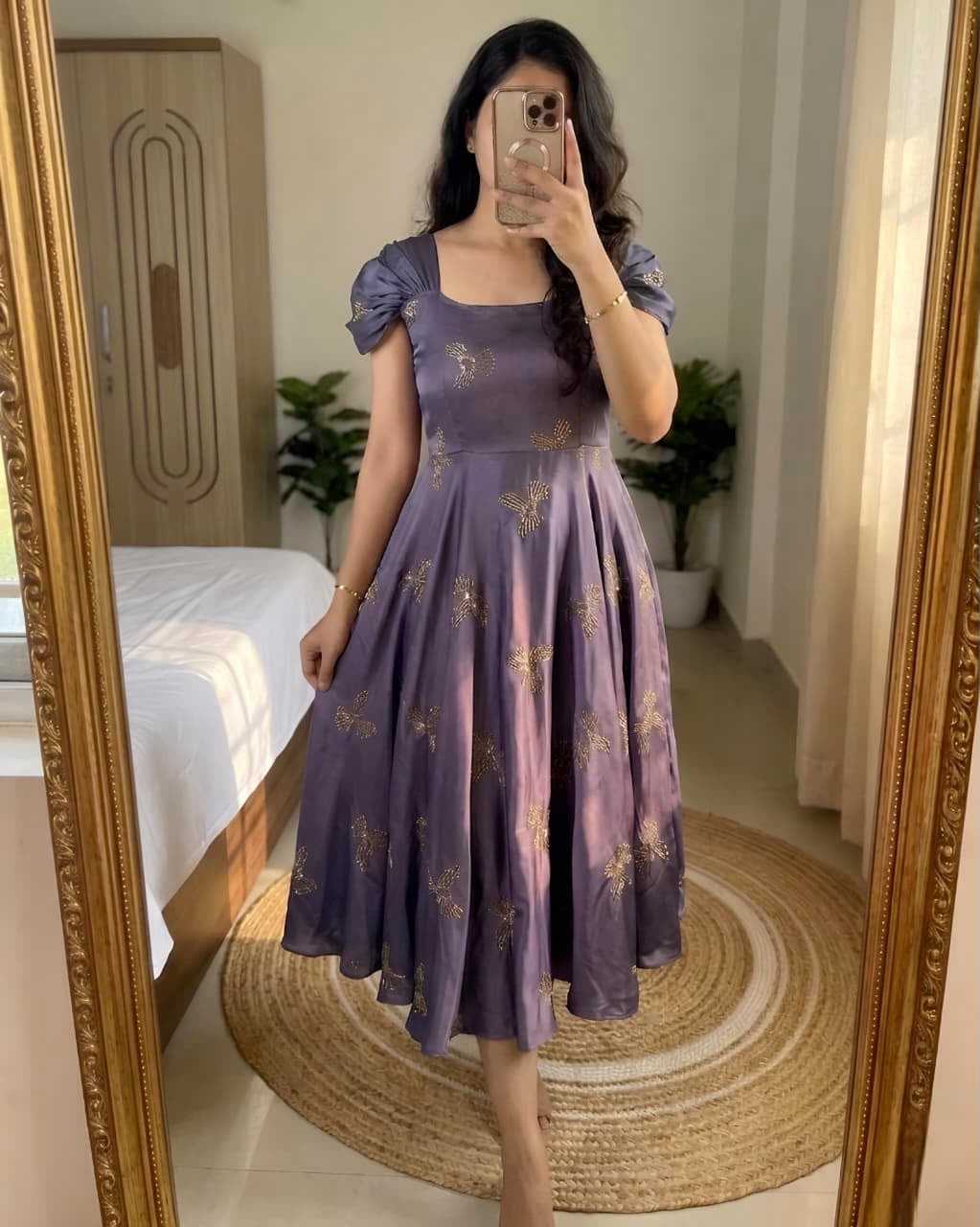 Embroidery Gown