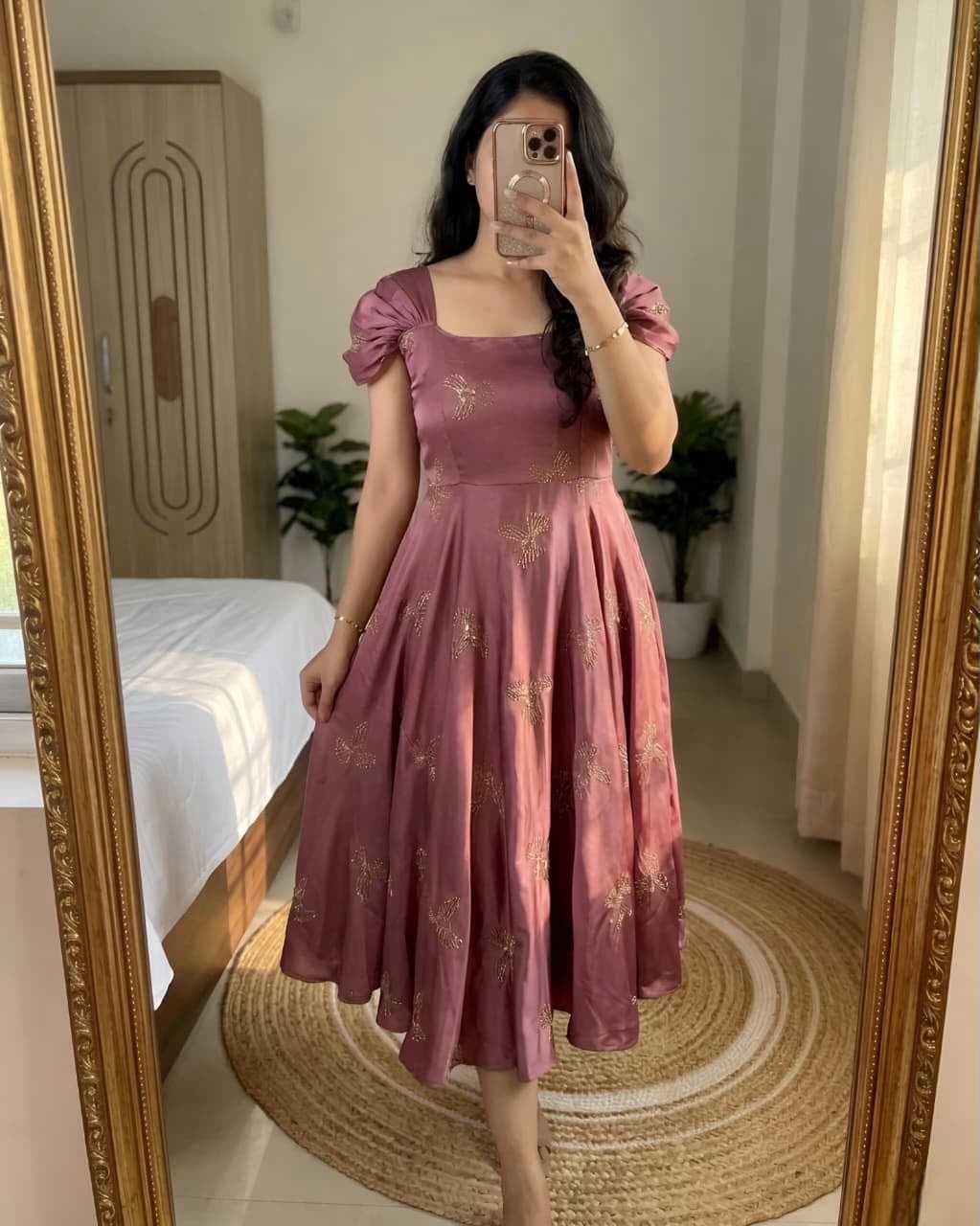 Embroidery Gown