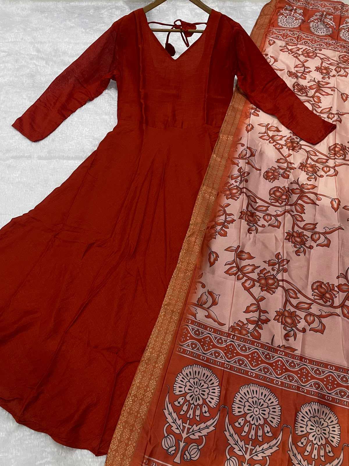 Soft Vichitra Fancy Gown