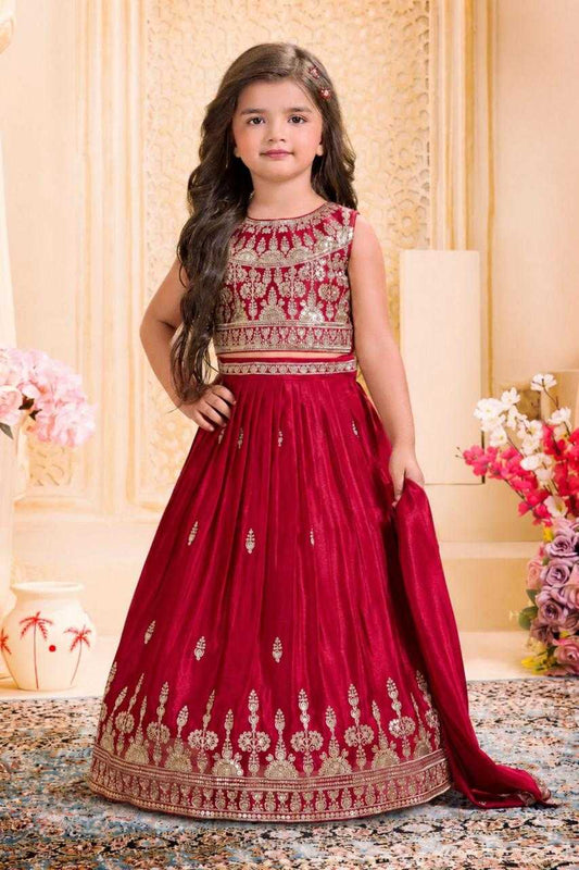 Chinon Silk Kids Lehenga 0020
