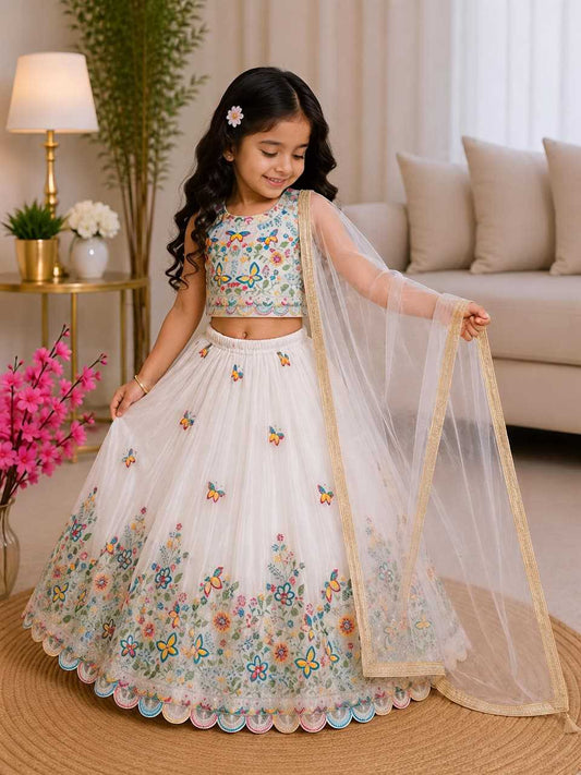 Chinon Silk Kids Lehenga 0022