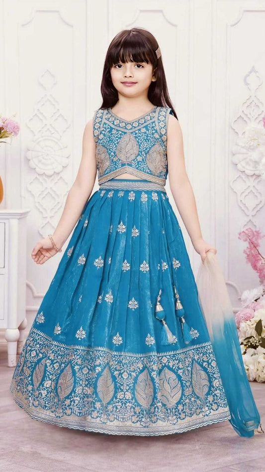Soft Silk Kids Lehenga