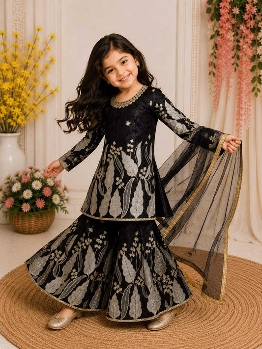 Fendy Kids Top & Pant in Black