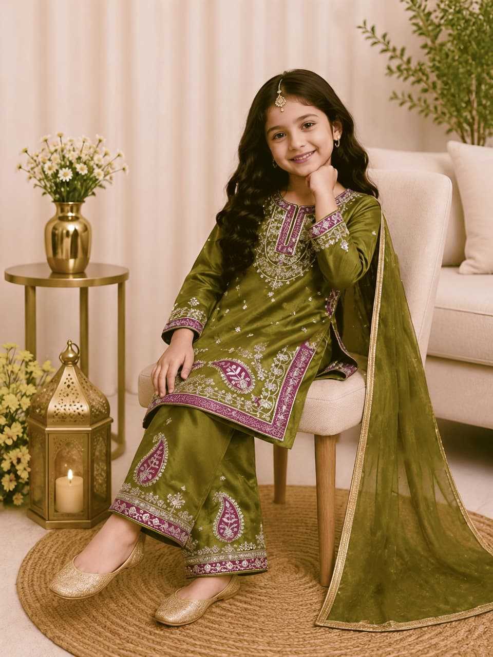 Premium Silk Kids Suit