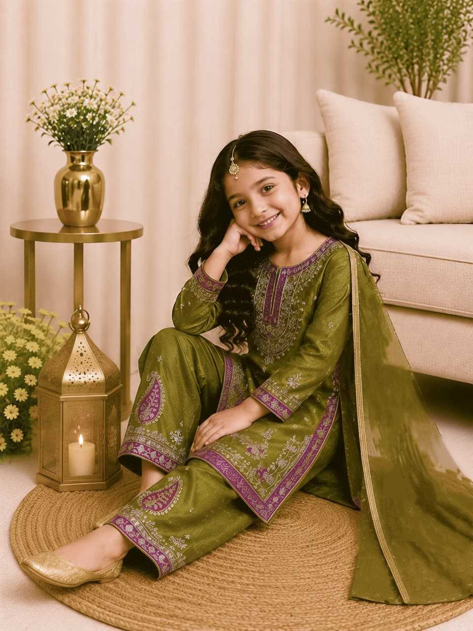 Premium Silk Kids Suit
