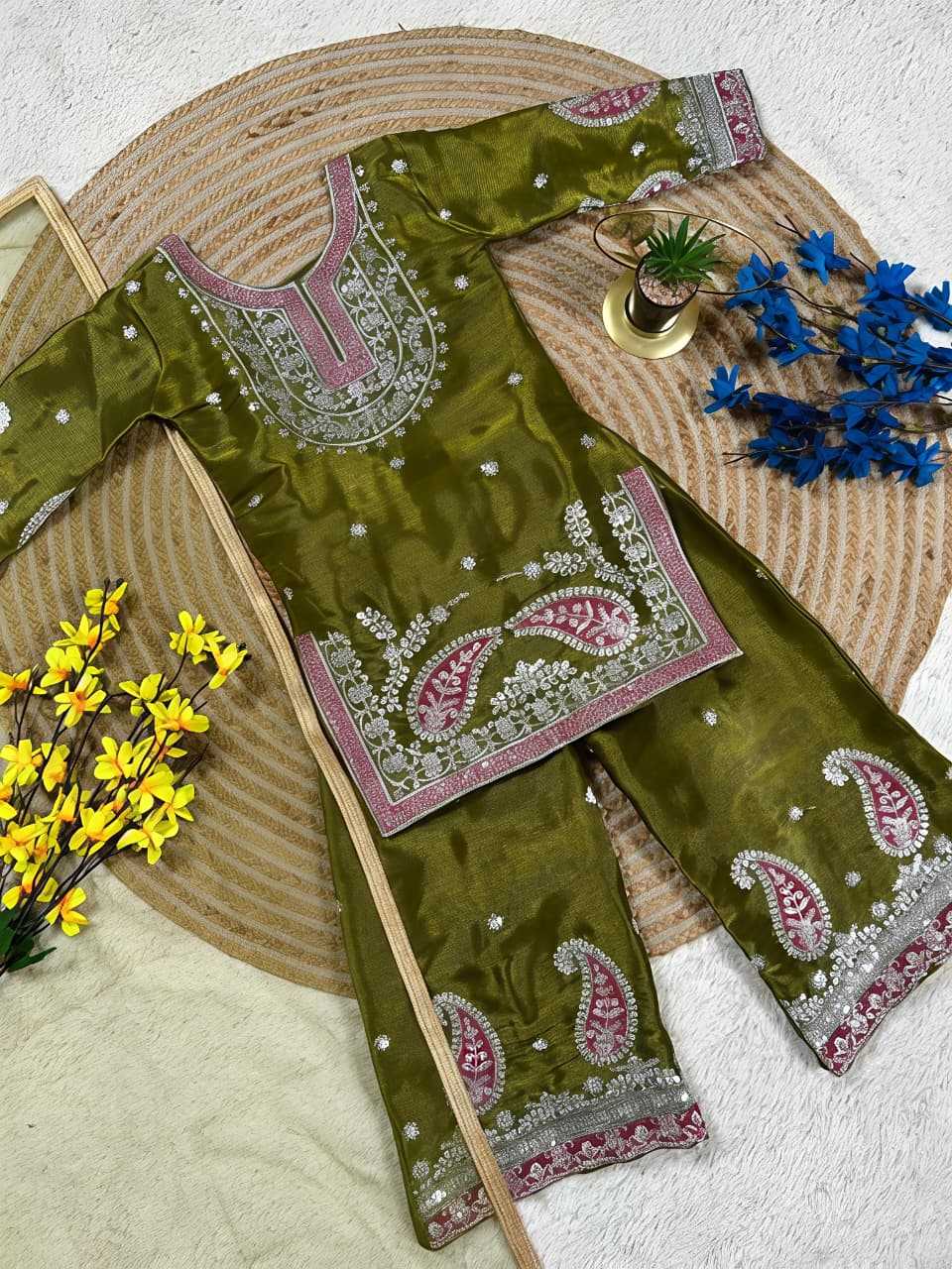Premium Silk Kids Suit