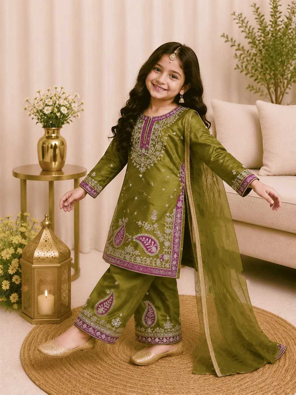 Premium Silk Kids Suit