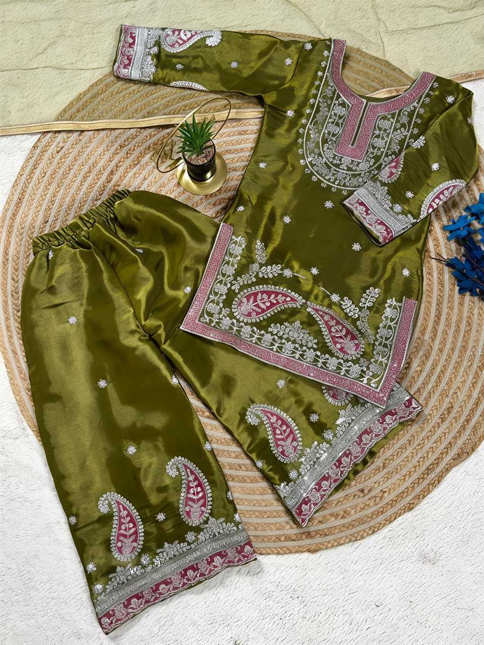 Premium Silk Kids Suit