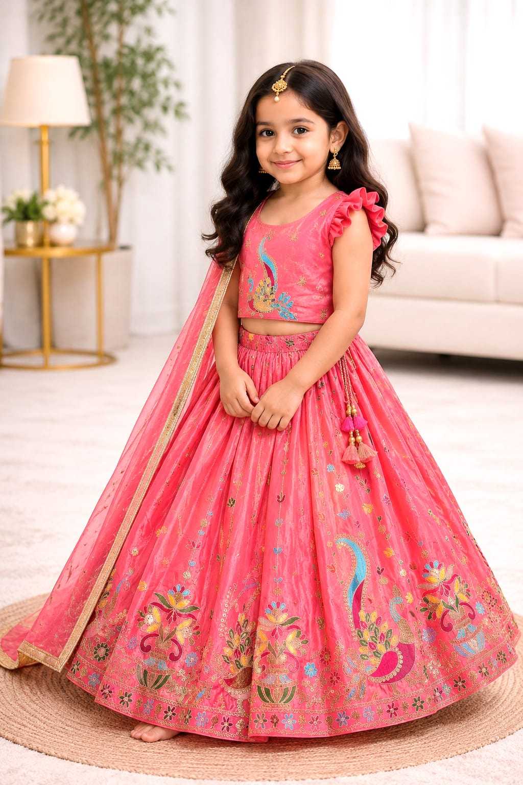 Soft Silk Kids Lehenga