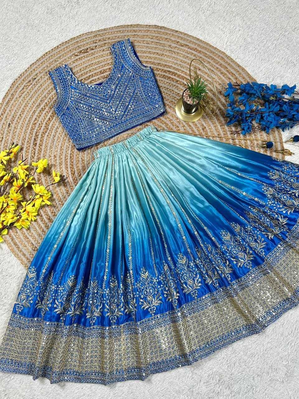 Chinon Silk Kids Lehenga