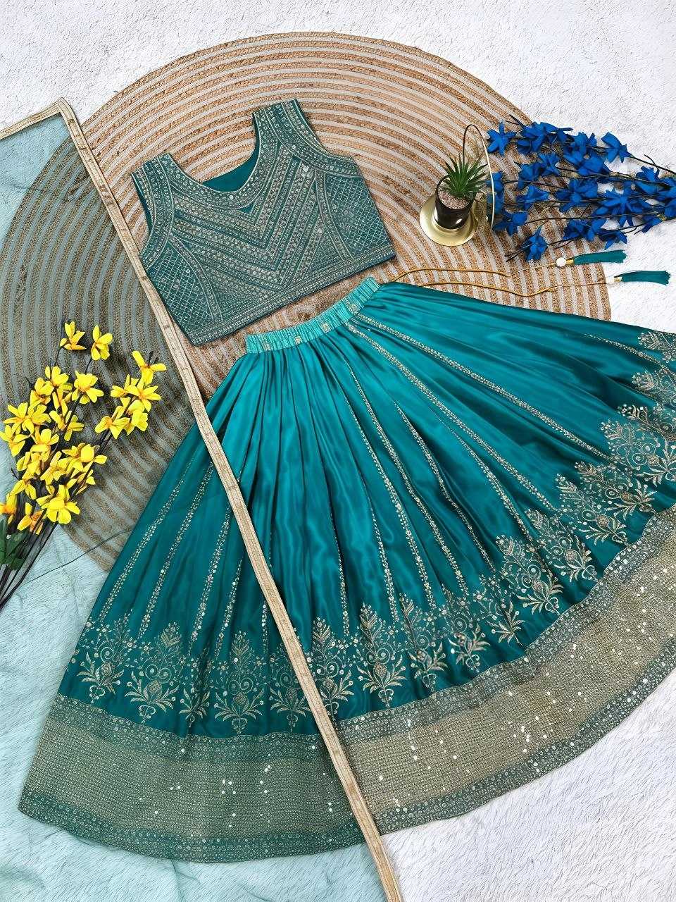 Chinon Silk Kids Lehenga