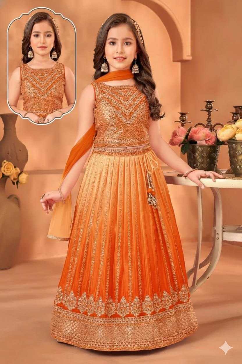 Chinon Silk Kids Lehenga