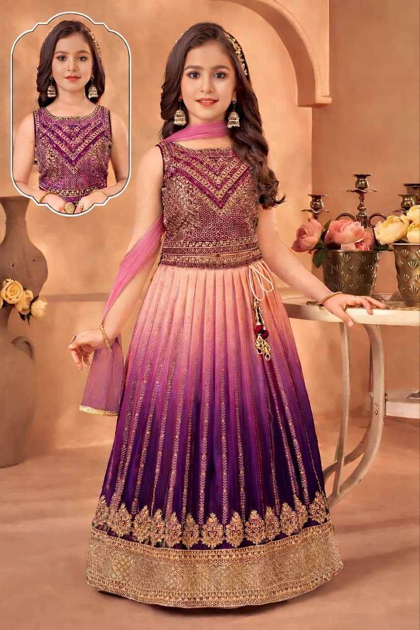 Chinon Silk Kids Lehenga