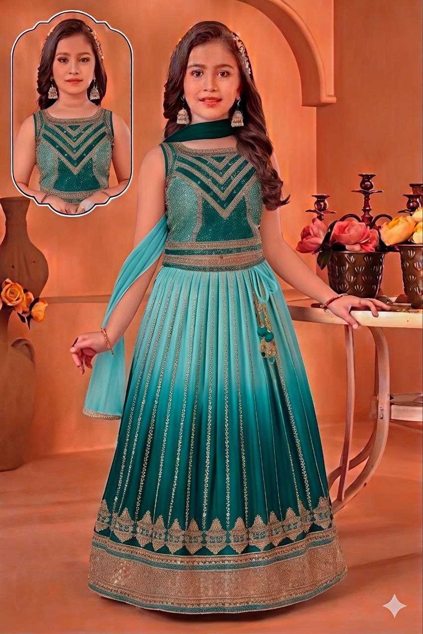 Chinon Silk Kids Lehenga