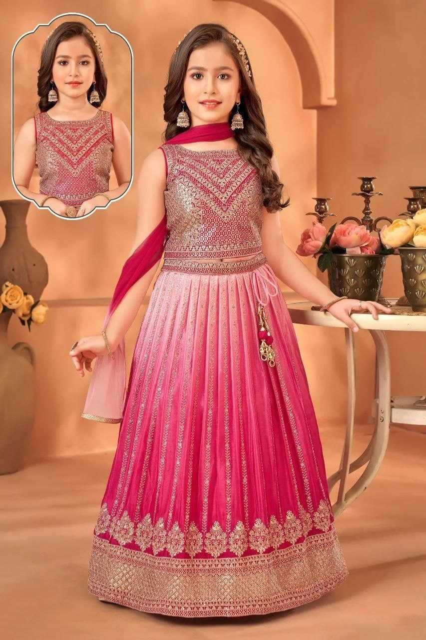 Chinon Silk Kids Lehenga