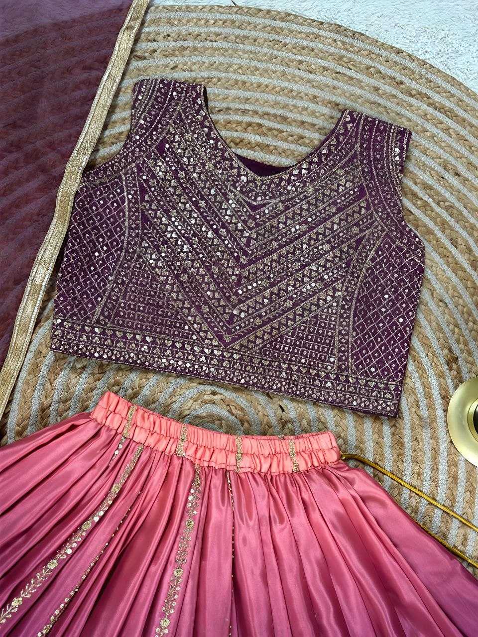 Chinon Silk Kids Lehenga
